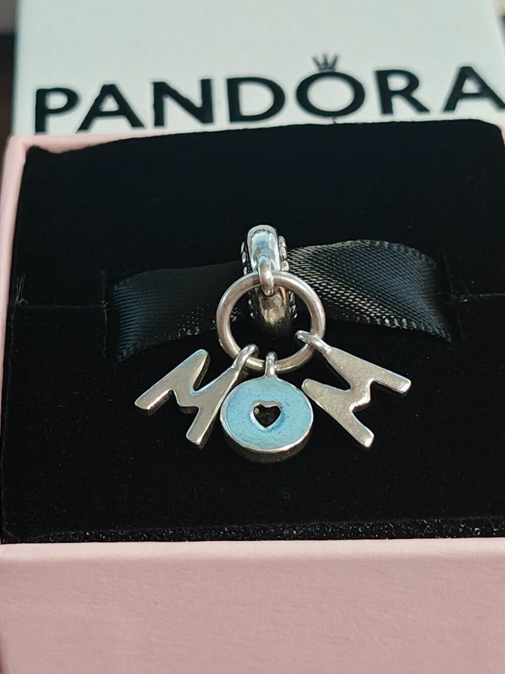 Authentic Pandora Perfect Mom Dangle Charm – 797059NSP Sterling Silver Retired - Picture 6 of 10